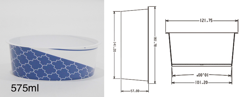 Specifications of 575ml Box