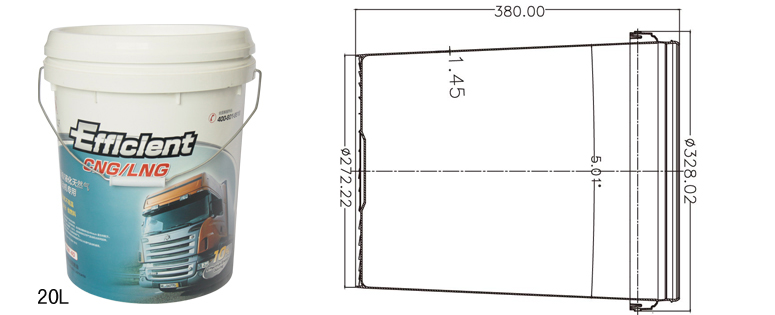 Specifications for 20L container
