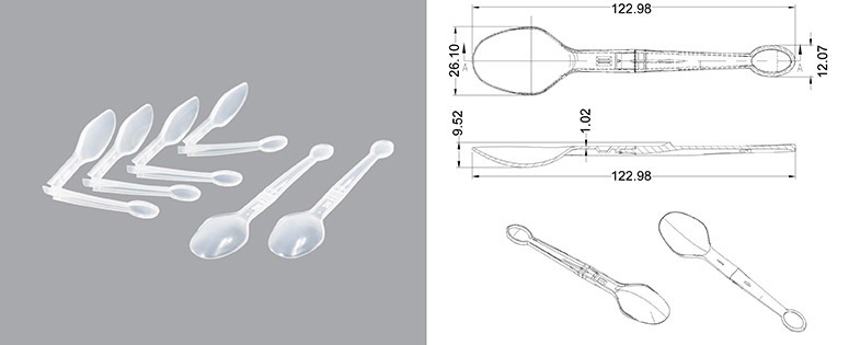 64 Cavity Folding Spoon